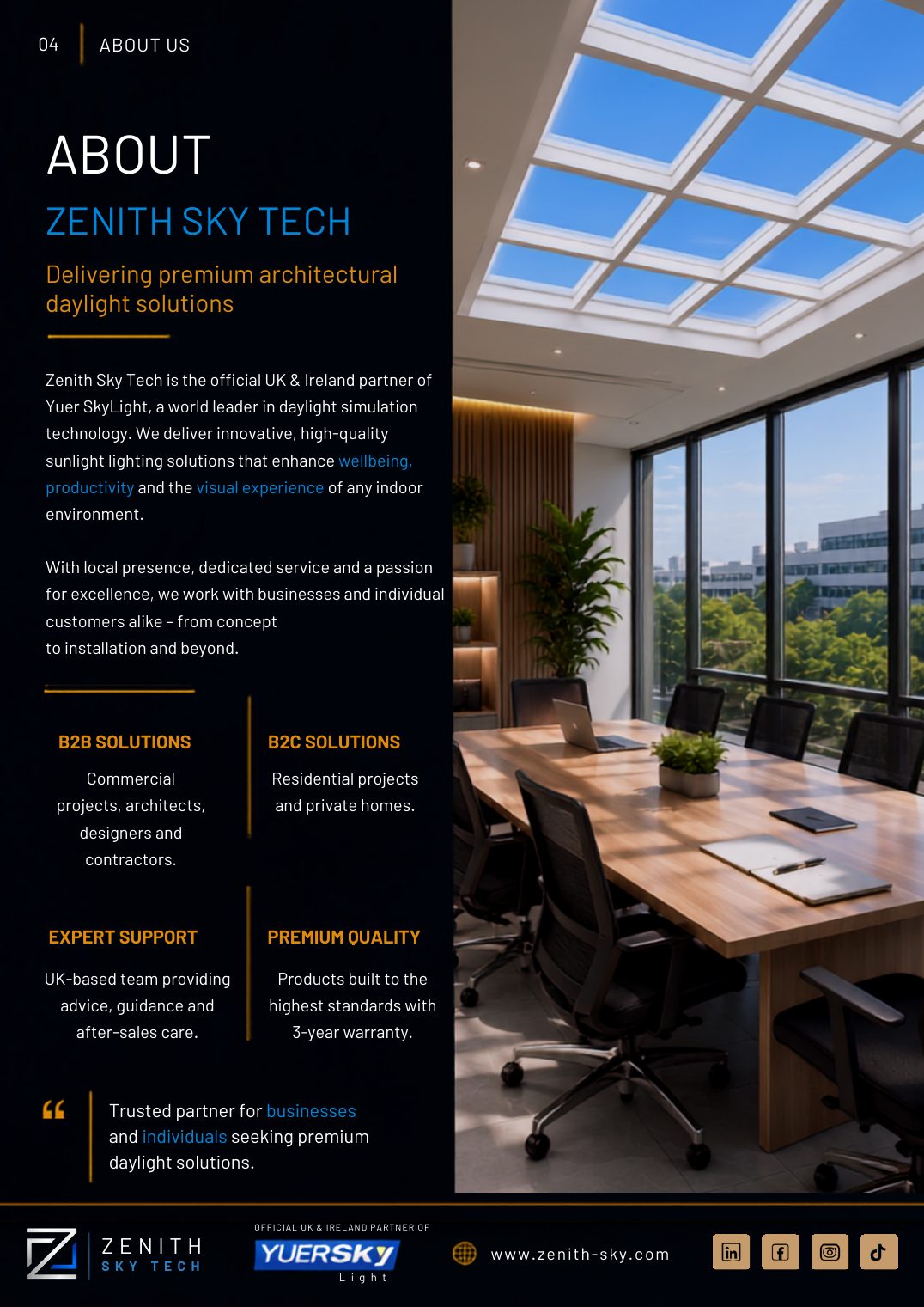 Zenith SkyTech catalogue, page 4